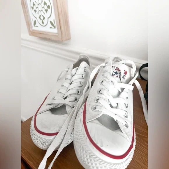 SOLD White Converse - Picture 5 of 5